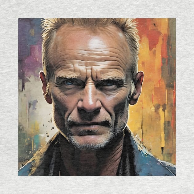 portrait of Sting by bogfl